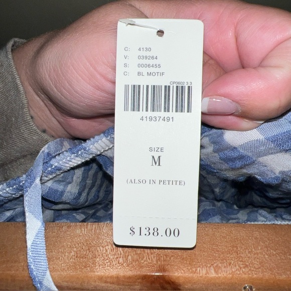 11.1 Tylho Anthropologie Gingham Cottage Core Summer Dress Medium - Picture 6 of 6